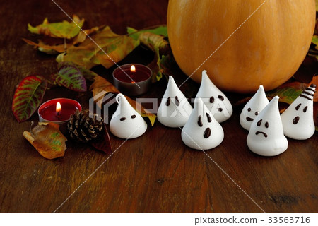 萬聖節南瓜，鬼蛋白甜餅/萬聖節鬼蛋白甜餅 33563716