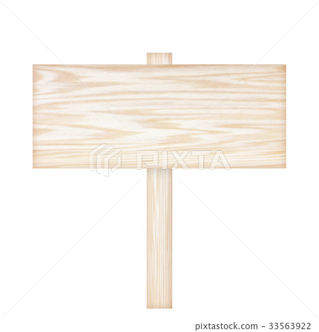 Wooden sign isolated on white background Wooden sign isolated on white background 33563922