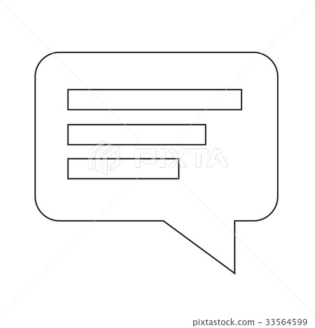 Speech bubble icon illustration design Speech bubble icon illustration design 33564599