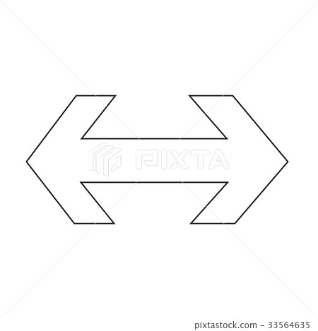 2 way arrow icon illustration design 2 way arrow icon illustration design 33564635