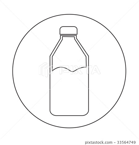 插图素材 water bottle icon illustration design