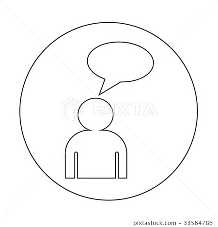people talk icon illustration design 33564786