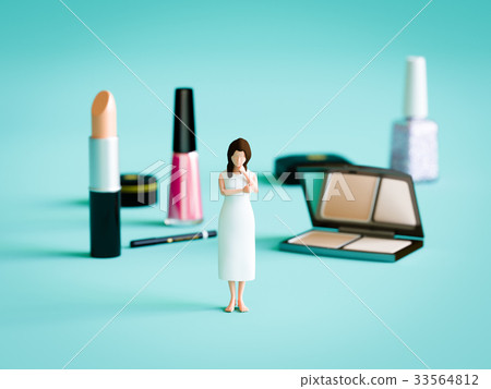 女人患有化妝 女人患有化妝 33564812