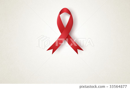Red Ribbon Awareness Ribbon 33564877