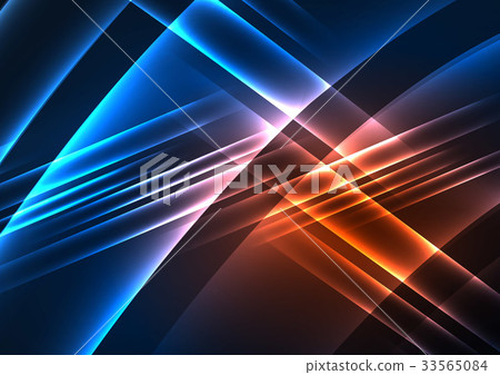 Glowing futuristic lines 33565084