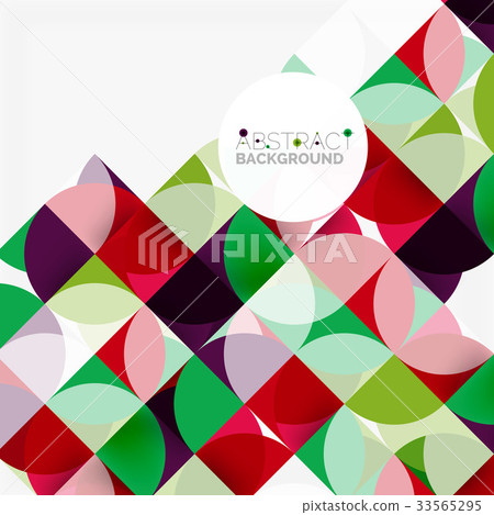 Modern geometrical abstract background circles 33565295