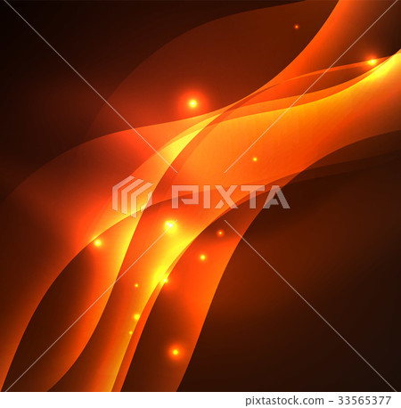 Illuminated neon waves Illuminated neon waves 33565377