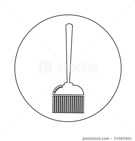 broom icon illustration design 33565802
