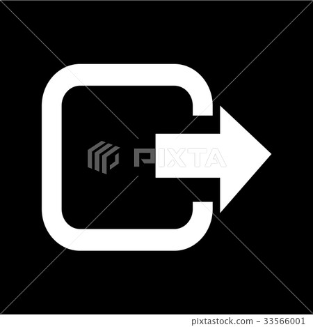 Logout exit icon illustration design 33566001