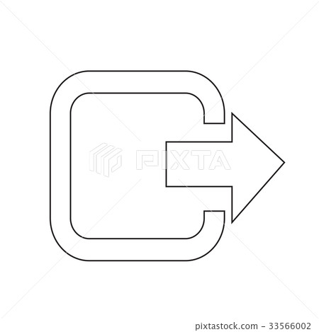 Logout exit icon illustration design 33566002