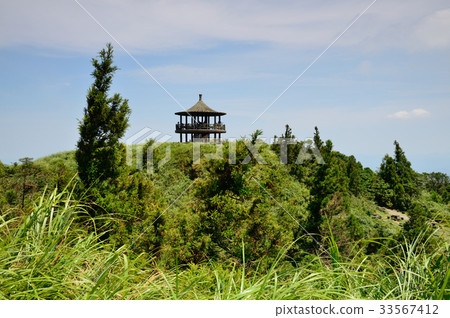 Scenery Taiwan Yangmingshan Mountain Pavilion Pavilion Pavilion Pavilion Observation Deck Sky Blue Sky Cloud Sunny Tree Leisure Activities Outdoor Activities Taipei 33567412