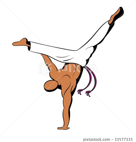 Capoeira dancer icon cartoon 33577335