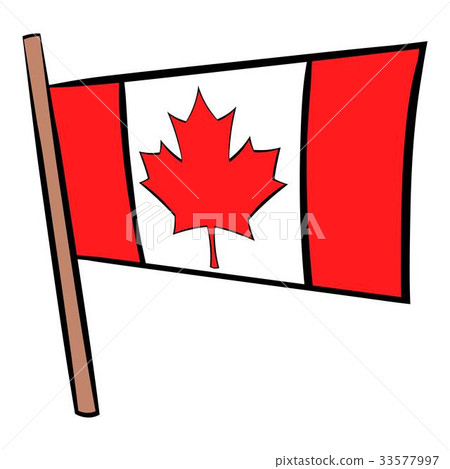 Flag of Canada icon cartoon Flag of Canada icon cartoon 33577997