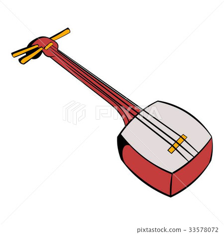 Traditional Japanese shamisen icon cartoon Traditional Japanese shamisen icon cartoon 33578072