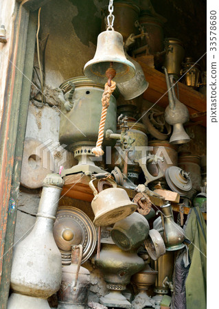 Dusty old metalwork in Lahic village in Azerbaijan Dusty old metalwork in Lahic village in Azerbaijan 33578680