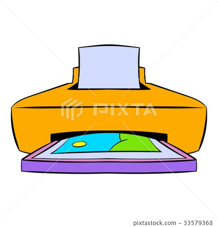 Photo printer icon cartoon Photo printer icon cartoon 33579368