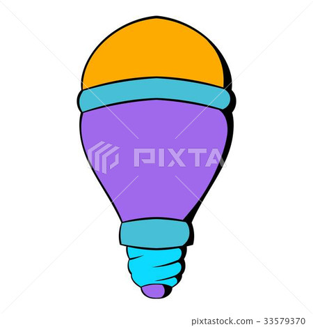 LED bulb icon cartoon - Stock Illustration [33579370] - PIXTA