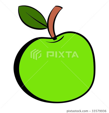 Green apple icon cartoon Green apple icon cartoon 33579936