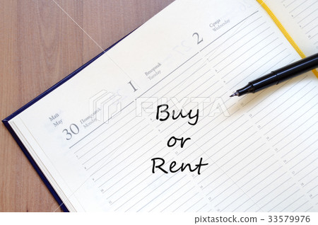 Buy or Rent Concept Buy or Rent Concept 33579976
