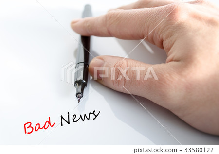 Text concept Bad News 33580122