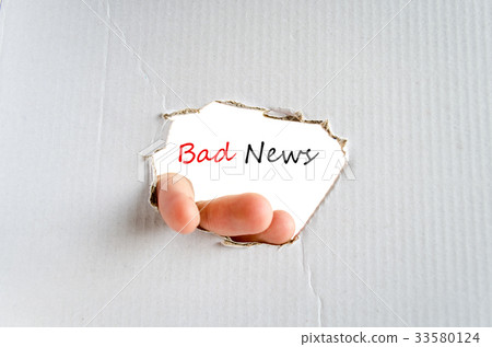 Text concept Bad News 33580124