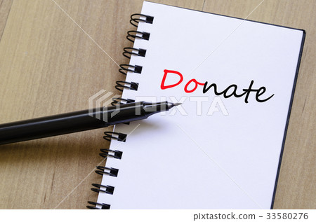 Donate Concept Notepad 33580276