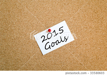 Sticky Note 2015 Goals Concept 33580603
