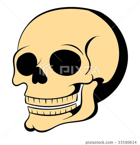 Human skull icon cartoon 33580614