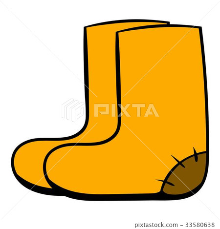 Felt boots icon cartoon 33580638