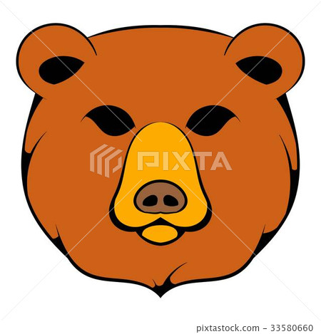 Head of bear icon cartoon 33580660