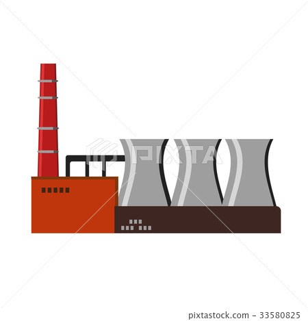Industrial factory buildings icon 33580825