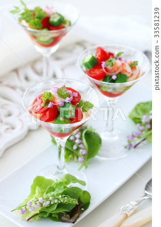 櫻桃西紅柿和秋葵Gelato 33581239