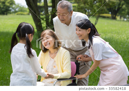 Senior couple caregiver image Senior couple caregiver image 33582418