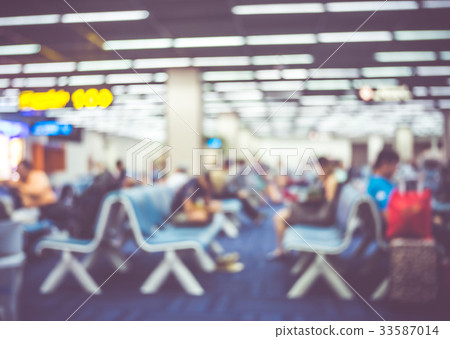 Blur background of airport 33587014