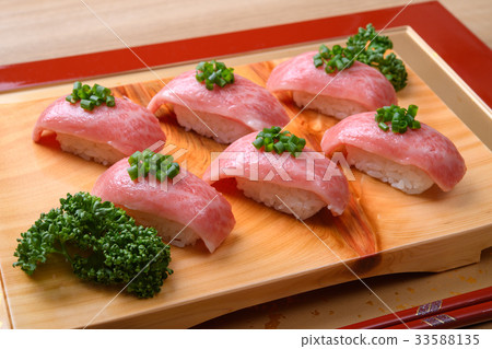 Wagyu handmade sushi 33588135