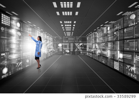 Concept of telemedicine with female doctor Concept of telemedicine with female doctor 33589299