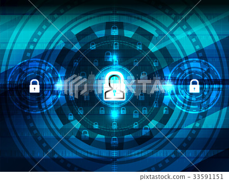 Cyber Security Concept - Stock Illustration [33591151] - PIXTA