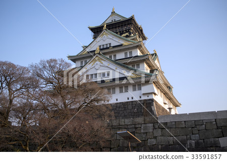 Osaka Castle Restoration Tenshu 33591857