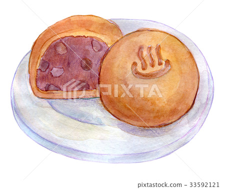 Watercolor illustration food 33592121