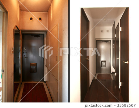 Before after group of renovation photograph Before after group of renovation photograph 33592507