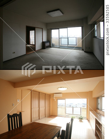 Before after group of renovation photograph 33592585