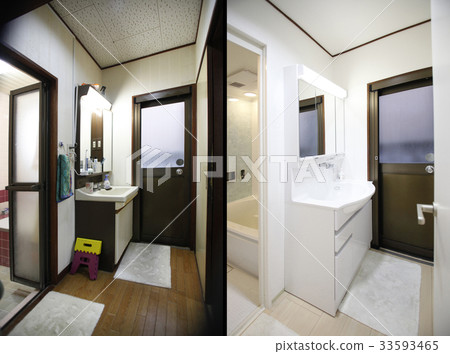 Before after group of renovation photograph 33593465