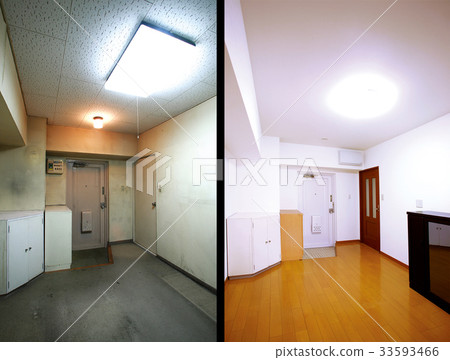 Before after group of renovation photograph 33593466
