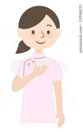 女性白色外套粉紅色 女性白色外套粉紅色 33596251