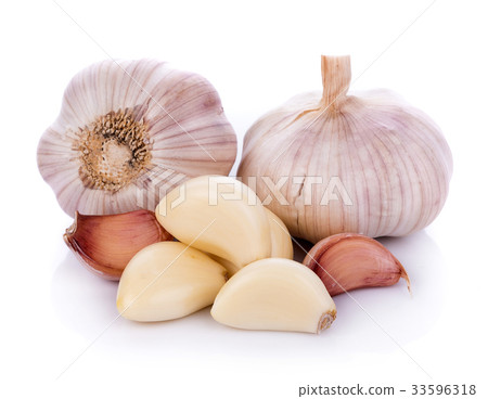 Garlic isolated on white background Garlic isolated on white background 33596318
