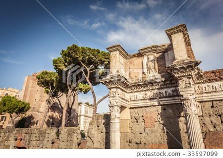 Detail of forum of Augustus in Rome 33597099