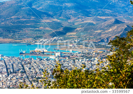 Volos city view from Pelion mount, Greece Volos city view from Pelion mount, Greece 33599567