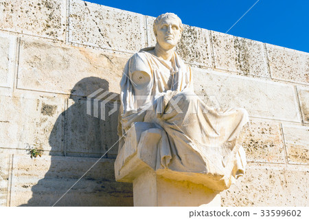 Statue of Menander, Acropolis, Athens, Greece Statue of Menander, Acropolis, Athens, Greece 33599602