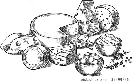 Cheeses. 33599786