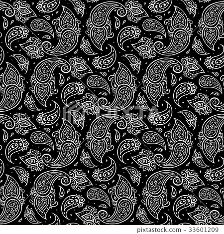 Paisley seamless background. 33601209